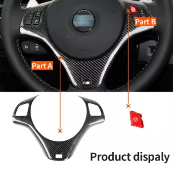 Комплект из настоящего углеродного волокна, накладка на руль, запчасти для BMW E90 M3 sedan 2007-2011 E92 M3 coupe