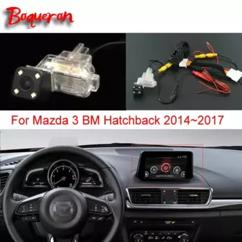 Комплект камер заднего вида для Mazda 3 Mazda3 BM Hatchback 2014 ~ 2018 RCA