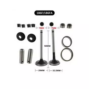 Комплект клапанов для дизельного двигателя ICOMTEC 170F 173F 178F 186F 186FA 188F