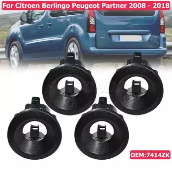 Комплект крепления заднего датчика парковки, кронштейн держателя PDC для Peugeot Partner Citroen Berlingo 2008-2018 7414ZK 9682341877