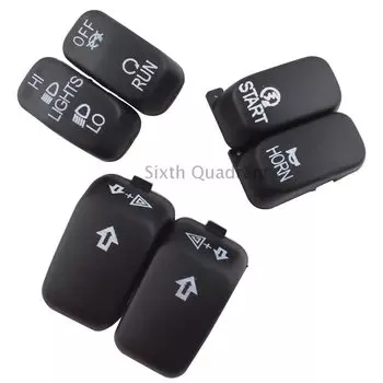 Комплект крышек для мотоциклетного переключателя ручного управления, комплект крышек с кнопками для Harley Dyna FXDB Sportster XL 1200 883 Touring 1996-2013