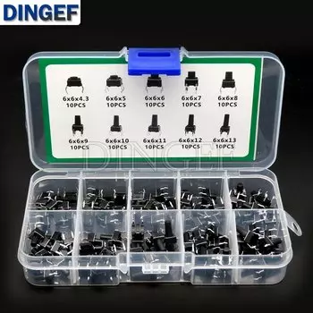 Комплект микро-кнопочных переключателей DNIGEF 6x6