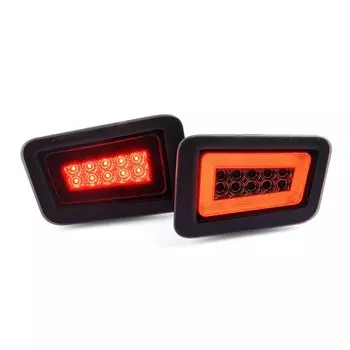 Комплект модернизации заднего заднего фонаря со светодиодной подсветкой для Hummer H2 2005-2009, указатель поворота, стояночный фонарь, стоп-сигнал, верхний габаритный фонарь, номерной фонарь