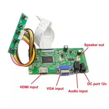 Комплект монитора для , HDMI + VGA, драйвер платы контроллера ЖК светодиодный экрана, 30-контактная EDP-панель