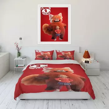 Комплект мягкого постельного белья с принтом, 10 размеров