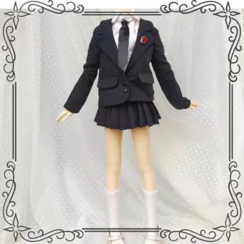 Комплект одежды для куклы BJD, подходит для шарнирных кукол размера 1/4, 1/6, школьная форма, плиссированная юбка, комплект, аксессуары для кукол