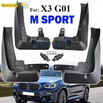 Комплект передних и задних брызговиков для BMW X3 G01 M sport 2018 2019 2020 2021, автомобильные брызговики, брызговики, брызговики, крыло