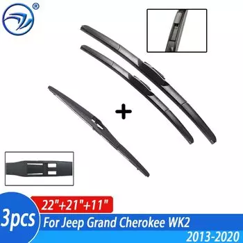 Комплект передних и задних щеток стеклоочистителя для Jeep Grand Cherokee WK2 2013-2020 2014 15 Лобовое стекло 22 "21" 11"