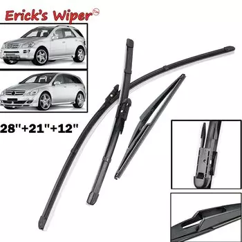 Комплект передних и задних щеток стеклоочистителя Erick для Mercedes Benz R M ML Class W251 W164, лобовое стекло, ветровое стекло 28 дюймов + 21 дюйм + 12 дюймов