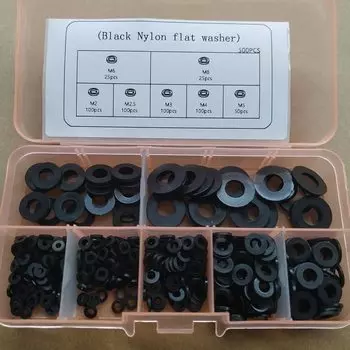 Комплект пластиковых шайб Angooter M2 M2.5 M3 M4 M5 M6 M8