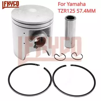 Комплект поршневых колец для мотоцикла Yamaha TZR125 87-92 TDR250 87-94 DT125R 88-99 R1-Z 91-92 STD 56,4 мм 56,65 мм 56,9 мм штифт 16 мм часть