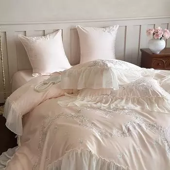 Комплект постельного белья Fat Fairy HOME TEXTILE розовый 1000TC египетский хлопок