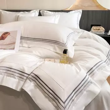 Комплект постельного белья Fat Fairy HOME TEXTILE из хлопка 4 шт.