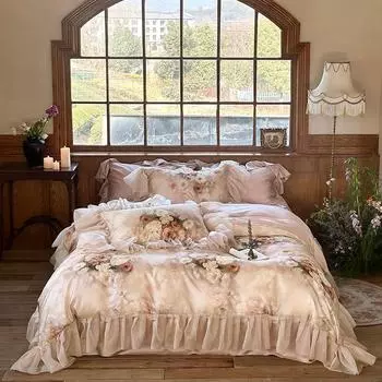 Комплект постельного белья IvaRose HOME TEXTILE цветочный 100% хлопок