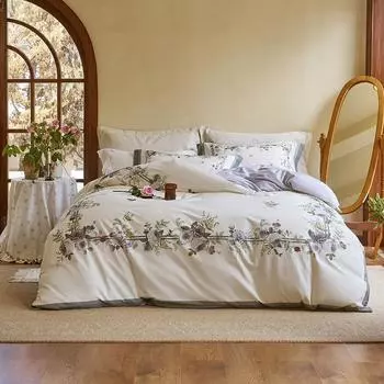 Комплект постельного белья IvaRose HOME TEXTILE розовый цветочный 4 шт.
