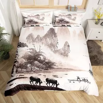 Комплект постельного белья из микрофибры Nature Scenery 3 шт.