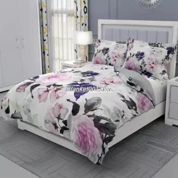 Комплект постельного белья из микрофибры и полиэстера