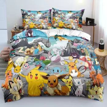 Комплект постельного белья MINISO Пикачу 3 шт.