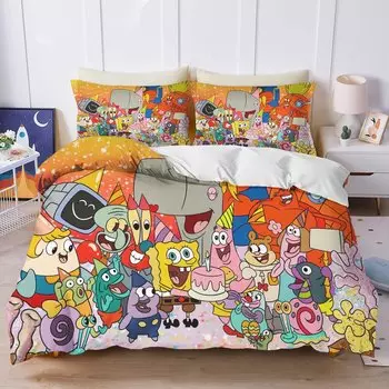 Комплект постельного белья Potdemiel Spongebob детский полиэстер/хлопок