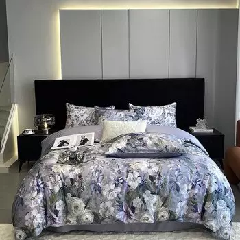 Комплект постельного белья Svetanya из египетского хлопка, цветное, двуспальный