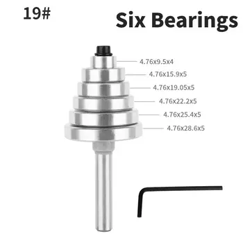 Комплект прочных стальных подшипников YUSUN, 1 шт., подходит для фрез, головок и ХВОСТОВИКОВ, подшипник 1-1/8 дюйма