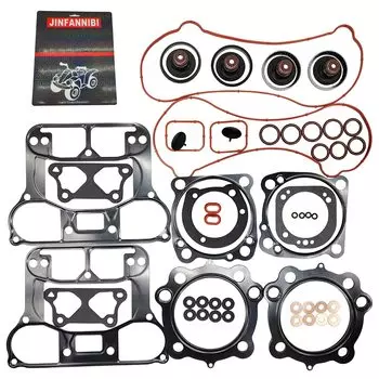 Комплект прокладок двигателя, верхний и нижний конец, совместимый с Harley Davidson Sportster 1200 XL1200 48 72 2007-2020