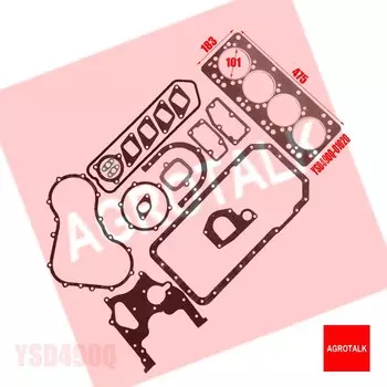Комплект прокладок включая прокладку головки для Yangdong YSD490D / YD490D / YSD490 / Y495GP / YD4100 / Y4100Q / Y4102Q / Y4105D / Y4102T