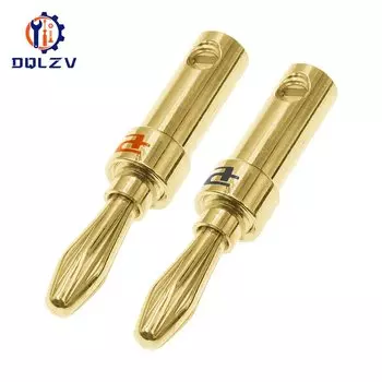 Комплект разъемов DQLZV 4mm золотистый