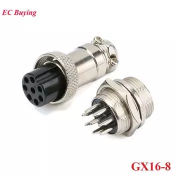 Комплект разъемов GX16 8 контактов EC Buying