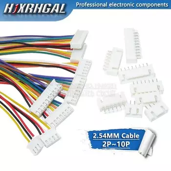 Комплект разъемов HJXRHGAL JST 2.54 мм 2/3/4/5/6/7/8/9/10 контактов