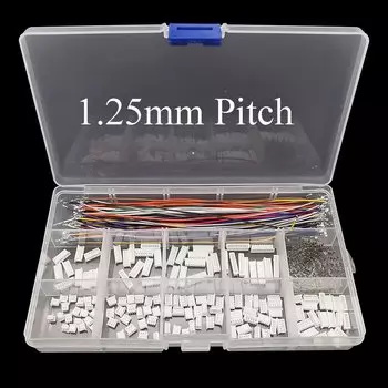 Комплект разъемов SH 1,0 мм/JST 1,25 мм 2/3/4/5/6/7/8/9/10-контактный корпус, предварительно обжимные кабели, адаптер JST для контроллера полета дрона FPV