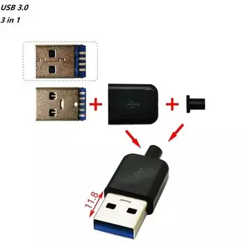 Комплект разъемов USB 3.0 3 в 1