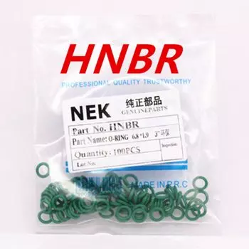 Комплект резиновых уплотнительных колец R134a HNBR, (6,8*1,9 мм) № 6, устойчивость к высоким температурам, для клапана кондиционера автомобиля 5/16, 3/8, 1/2, 5/8