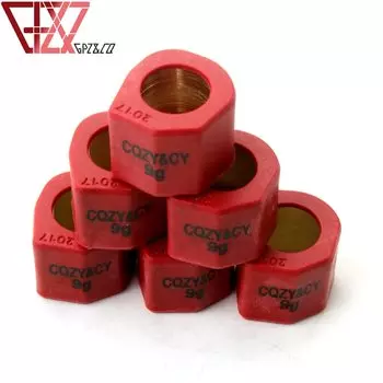 Комплект роликов для гоночного скутера, вес 9 грамм, 11 грамм, 13 грамм, 15 грамм, 20x17 мм, для двигателя скутера Piaggio шестигранного 125 LX LXT GTX Runner X9 180, 6 шт.