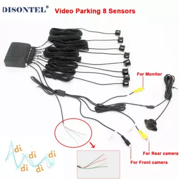 Датчики парковки автомобиля, комплект системы автоматического детектора, автоматическое обратное резервное звуковое оповещение BEBE, звуковой индикатор сигнализации, зонд 12 В