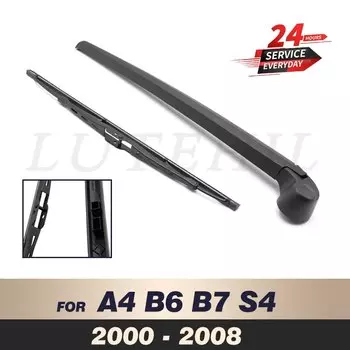Комплект щеток и рычагов заднего стеклоочистителя 14 дюймов для Audi A4 B6 B7 S4 2001-2008 2002 2003 2004 2005 Лобовое стекло Заднее стекло
