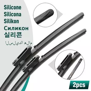 Комплект щеток переднего стеклоочистителя из силикона и резины для Renault Laguna III 3 2008-2015, щетка для лобового стекла 26 "+ 16"