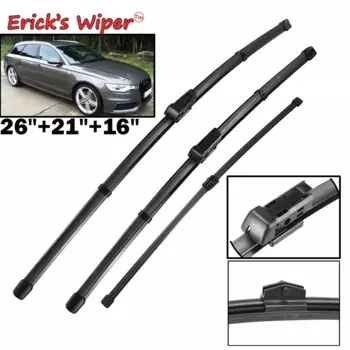 Комплект щеток стеклоочистителя Erick's Wiper LHD для Audi A6 C7 2011-2017 Щетки от дождя для лобового стекла 26 "+ 21" + 16"
