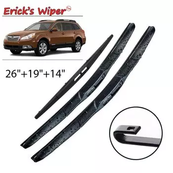 Комплект щеток стеклоочистителя Erick's Wiper LHD для Subaru Outback BR/BM 2009-2014 Лобовое стекло 26 "+ 19" + 14"