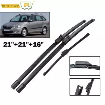 Комплект щеток стеклоочистителя Misima для Skoda Fabia 5J Combi Estate спереди и сзади 2007 2008 2009 2010 2011 2012 2013