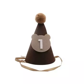 Комплект шапки-медведя, баннера и конфетти для детского праздника Partism