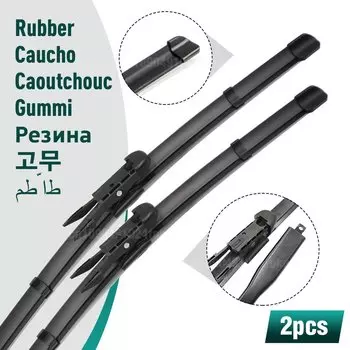 Комплект силиконовых и резиновых передних щеток стеклоочистителя для Nissan Qashqai + 2 Dualis J10 2006-2013 лобовое стекло 24 "+ 16"