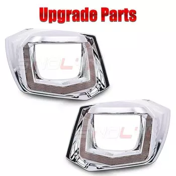 Комплект Sinolyn для галогенных фар VW Polo 6C 2014, U-образные светодиодные лампы для дневных ходовых огней, D2S, D2H, биксеноновые Проекционные линзы, поворотный сигнал для Hella 3R, ангельские глазки led