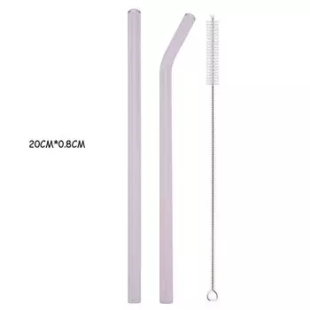 Комплект стеклянных соломинок Drmfiy