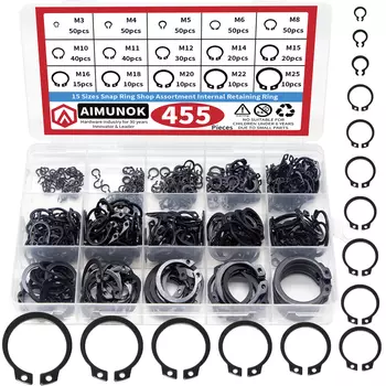 Комплект стопорных колец AIMUNOK 456 шт.