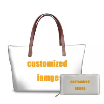 Комплект сумок с принтом на заказ, женская брендовая дизайнерская сумка-тоут через плечо, Повседневная дорожная сумка с верхней ручкой, женская сумка