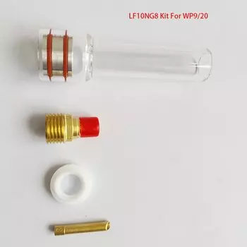 Комплект сварочных длинных насадок Tig, газовые линзы для WP9/20/17/18/26 фонарь
