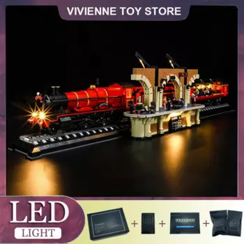 Комплект светодиодных фонарей «сделай сам» для LEGO 76405 Express Train Magic Station (только светодиодный светильник, без модели блоков)