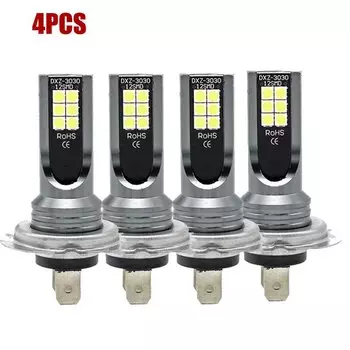 Комплект светодиодных ламп DRL H7 Автомобильные противотуманные фары 55 Вт Супер-яркие 6000 К Белые светодиодные фонари для транспортных средств Автомобильные фары высокой мощности