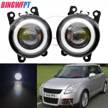 Комплект светодиодных противотуманных фар Angel Eye DRL из 2 шт. для Suzuki Grand Vitara 2 JIMNY FJ IGNIS II SWIFT SPLASH ALTO 1998-2015